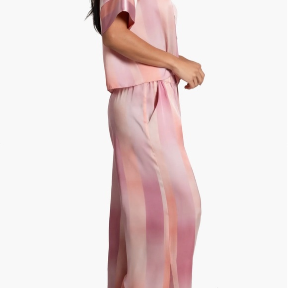 Midnight Bakery Women's 2-Pc. Joplin Satin Pajamas Set - Red - Picture 4 of 5